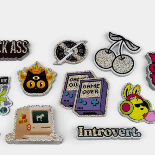 Glitter stickers