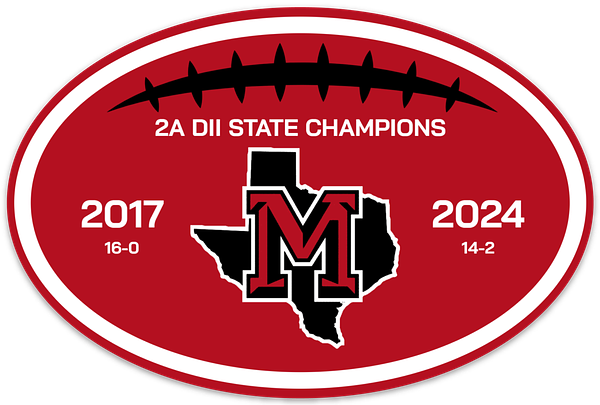 MHS State Champions Sticker 6x4