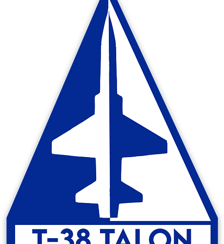 BLUE T-38 Talon logo