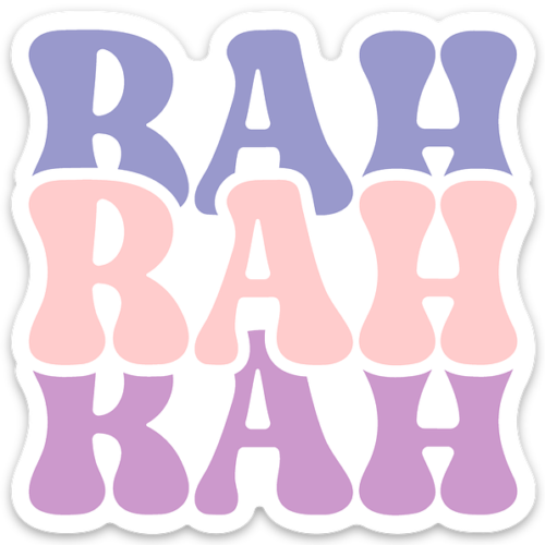 RAH RAH RAH Pastel Sticker