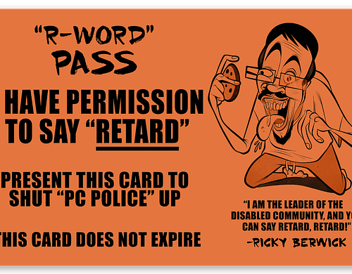 R-WORD PASS - Stickers