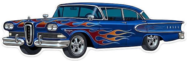 EDSEL GARAGE 12" Hot Rod