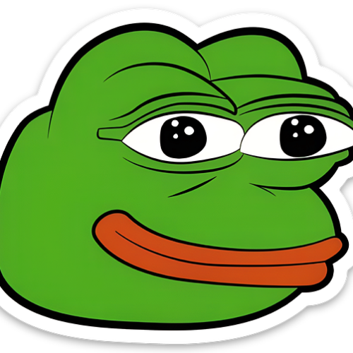 Pepe Classic Frog Waterproof Decal Sticker