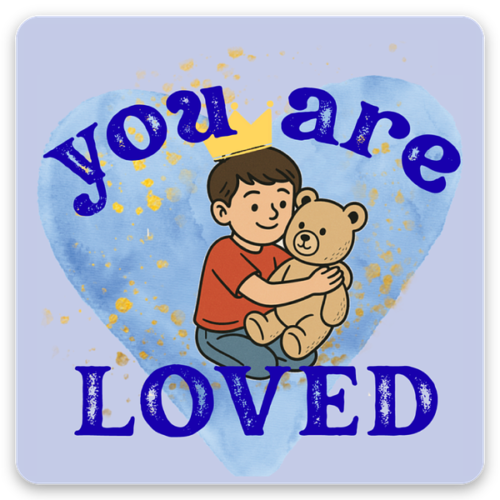 large-462.png You Are Loved Magnet - Boy Affirmation Gift