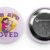 large-466.png You Are Loved Purple Button - Positive Affirmation Pin