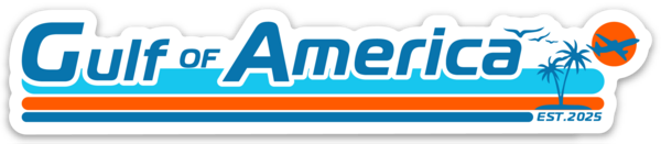 Retro Gulf of America Waterproof Sticker