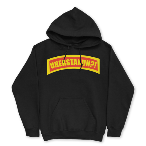 UNERSTANUH Black Hoodie