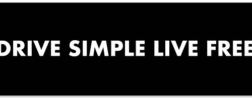 large-591.png Drive Simple Live Free Bumper Sticker
