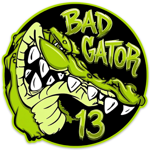 Bad Gator 13 - 5 Inch Decal