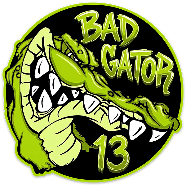large-650.png Bad Gator 13 - 5 Inch Decal