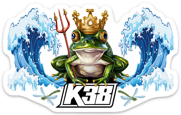 Frog King Dragonfly Sticker
