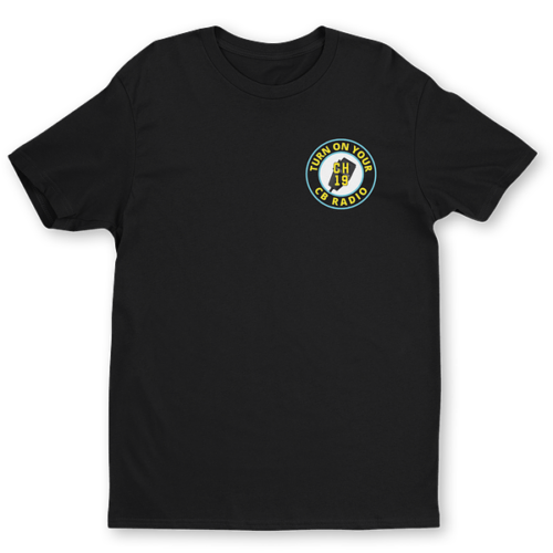 large-691.png Black 'Turn On Your CB Radio' T-Shirt