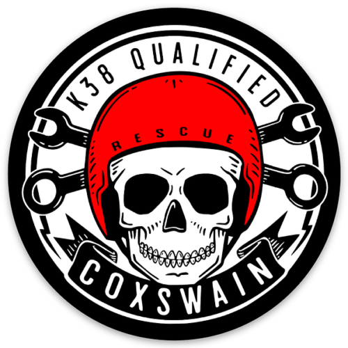 Red Skull Helmet Sticker