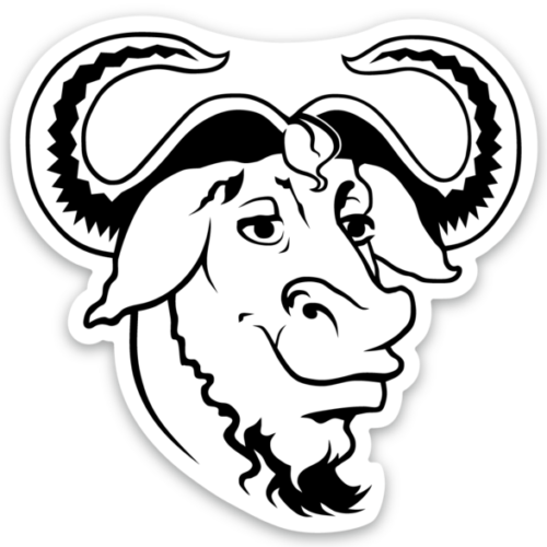 large-717.png GNU Logo Stickers