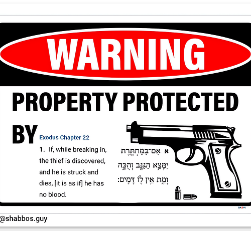 Exodus 22 Protection Sign