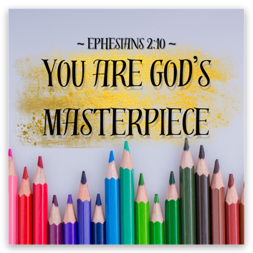 Ephesians 2:10 Christian Sticker - Inspirational Scripture