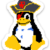 Tux Penguin Pixel Sticker